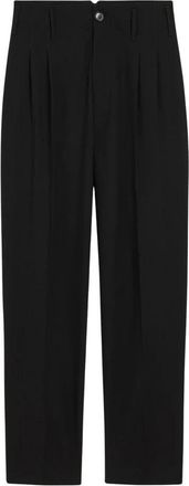 Ami Two-Pleats Wool Broeken - Heren - Straight fit broeken - Zwart - 4XS - Katoen - Broeken