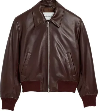 Ami Lamb-leather Zipped Jacket