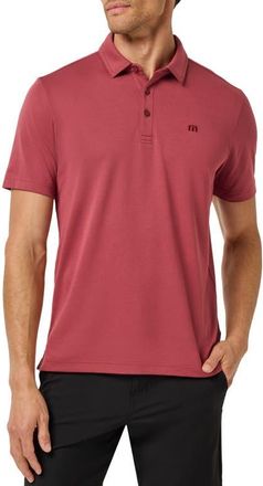 Travis Mathew Warm Skies Polo in Roan Rouge at Nordstrom, Size Xx-Large