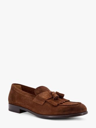 Doucal's Mens Loafers Suede Tassel Brown