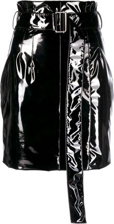 Philosophy di Lorenzo Serafini faux-leather mini skirt - women - Spandex/Elastane/Polyester/Polyurethane Resin/Polyester - 40 - Black