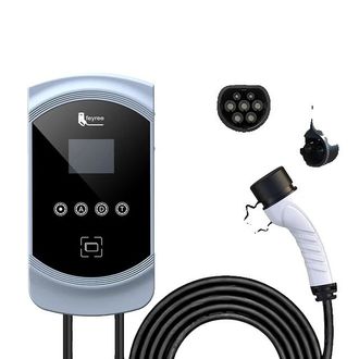 OEM Cargador Para Coches El&eacute;ctricos, Control Inteligente, M&uacute;ltiples Funciones De Seguridad, 22 Kw 32 A Trif&aacute;sico, Tipo 2-b