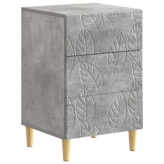 vidaXL Mesita De Noche Gris Hormig&oacute;n 43 X 39,5 X 66,5 Cm Vidaxl