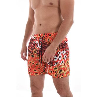 Cavalli Ba&ntilde;ador Estampado Animal - Naranja - Swimwear - Hombre - Multicolor - M