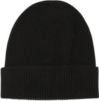 KANGRA Berretto a coste in cashmere - Nero