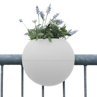 Rephorm Balkonblumentopf Bloomball Weiss &oslash; 30 cm