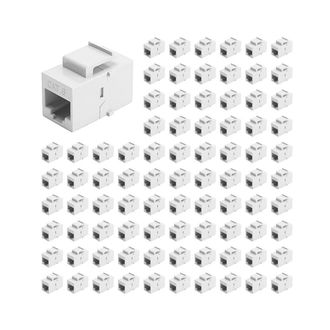 OEM Acoplador De Extensi&oacute;n Cat 6 Para 200 Conectores Rj45 Para Redes Ethernet (lan). Adaptador De Extensi&oacute;n Para Conector Cat 6, Color Blanco