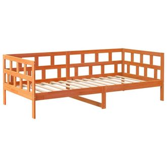 Berkfield Home Day Bed without Mattress Wax Brown 80x200 cm Solid Wood Pine