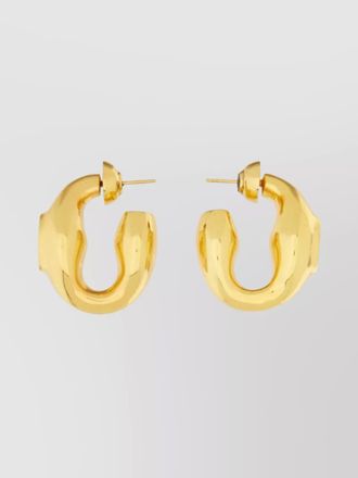 Patou round hoop earrings polished finish