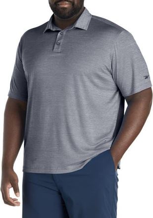 Reebok Big & Tall Performance Heather Polo Shirt in Grey Heather at Nordstrom, Size Xx-Large
