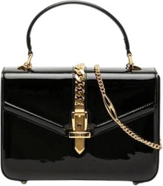 Gucci Pre-owned Handbags, female, Black, Size: ONE SIZE Pre-owned Vintage Shoulder Bag