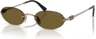 Miu Miu 0mu A54s Oval Lens Sunglasses