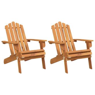 vidaXL Sillas De Jard&iacute;n Adirondack 2 Unidades Madera Maciza De Acacia Vidaxl