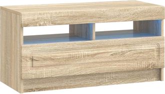 vidaXL Mueble De Tv Led Roble Sonoma Madera De Ingenier&iacute;a Vidaxl