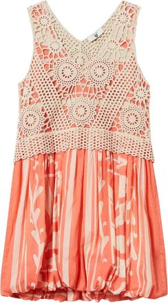 Twin-Set Abito corto con dettaglio alluncinetto - Toni neutri