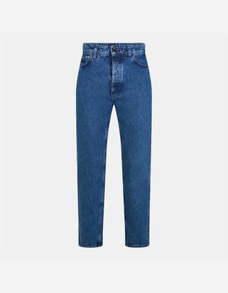 HUGO BOSS Mens Akron Slim Fit Five Pocket Jeans - Blue - Size: 34/32