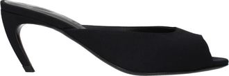 The Attico Fabric Flat Sandalen - Dames - Muiltjes - Zwart - 38 1/2 EU - Schoenen