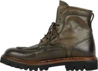 J.P. David Anfibio - Heren - Veterlaarzen - Groen - 43 EU - Leer - Schoenen