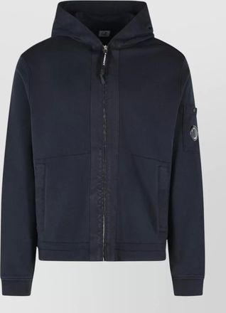 C.P. Company cotton hooded sweatshirt arm pocket design