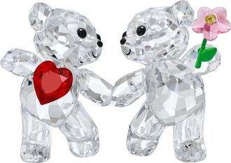 Swarovski Unisex Kristallen Figuur Samen Gelukkig Multicolor Kris Beren 5558892 - Dames - Versiering - Veelkleurig - ONE Size - Leer - Home