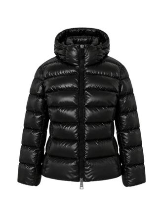 Herno Black Solid Hood Jacket