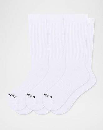 Comrad Mens 3-Pack Cotton Crew Socks