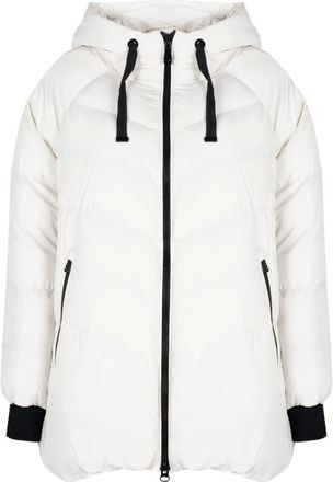 Geox Hooded Zip Jacket - Dames - Jassen - Wit - Maat: 2XS