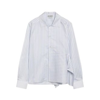 J.W.Anderson Dames, Blouses & Shirts, Blauw, Maat: 2XS Katoen