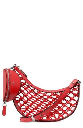 Kate Spade New York duo woven crossbody bag in Heirloom Tomato at Nordstrom
