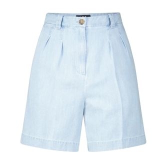 A.P.C. Denimstyle Shorts met Wijde Pijpen - Dames - Korte Broeken - Blauw - S - Denim - Korte Broeken