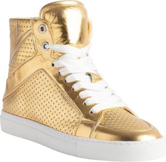 Zadig&Voltaire High Flash Vintage Leather Sneaker
