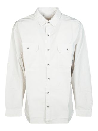 Rick Owens Jumbo Boxy Metallic Button Outershirt