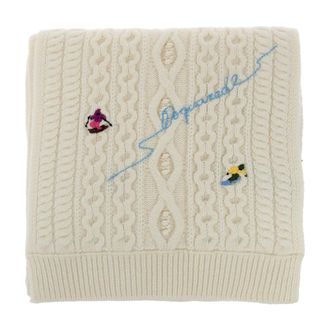 Dsquared2 Bufanda de lana - Accessories - Hombre - Beige - ONE SIZE