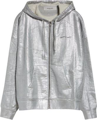 Golden Goose Gender Inclusive Journey Zip-Up Hoodie in Silver at Nordstrom, Size Xx-Large