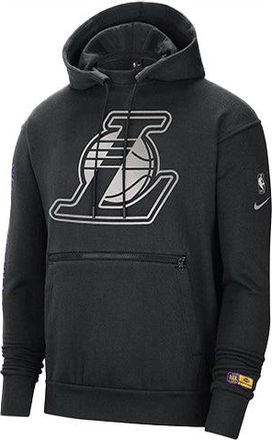 Nike Mens Nike NBA Los Angeles Lakers Team Logo Printing Knit Fleece Black CV4046-010