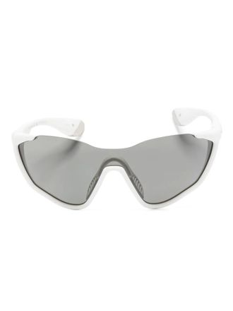 Gucci shield-frame sunglasses - unisex - Acetate - One Size - White