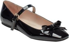 Bandolino Juletta Bow Mary Jane Flat in Black at Nordstrom Rack, Size 8.5