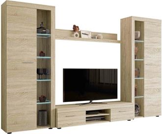 Mirjan24 Mobilier1 - Conjunto De Sal&oacute;n Tucson 107, Roble Sonoma