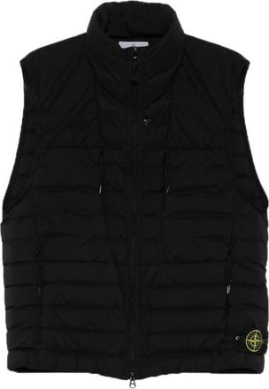 Stone Island Jassen Black - Heren - Bodywarmers - Zwart - S - Jassen