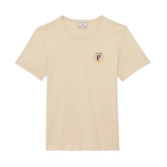 Ines De La Fressange Sunny T-shirt - Dames - Tops - Beige - Maat: L Katoen