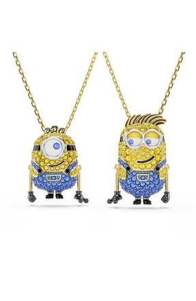 Swarovski Set of 2 Minion Best Friend Necklaces in Gold/Multi at Nordstrom