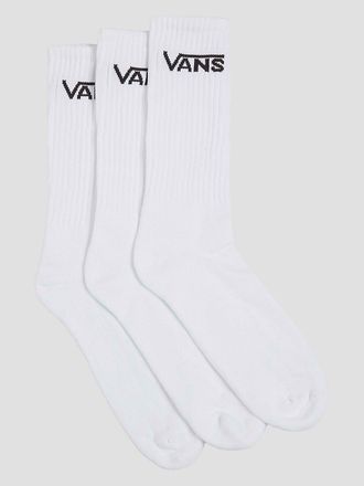 Vans Classic Crew 3 Pack Socks blanco