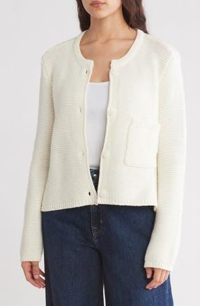 Splendid Fisherman Cotton Cardigan in Paper at Nordstrom Rack, Size X-Large