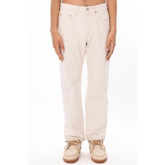 Cycle Jeans, Heren, Beige, W35, Katoen, Legend Used Wash Damaged Straight Jeans