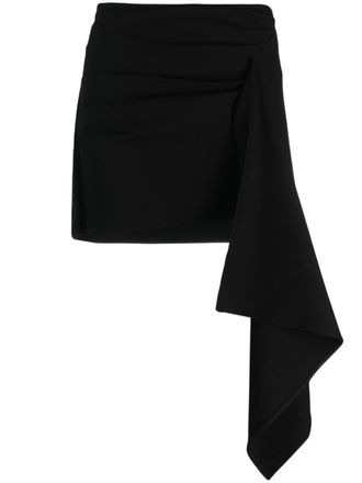 Gauge81 Asymmetrische mini-rok - Zwart