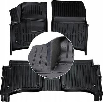 OEM Alfombrillas De Goma, Limpiaparabrisas, Vw Touareg 1.7l 2002-2010, Canales Ud