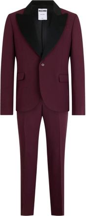 Moschino Traje de solapa sencilla - Suits - Hombre - Rojo - L
