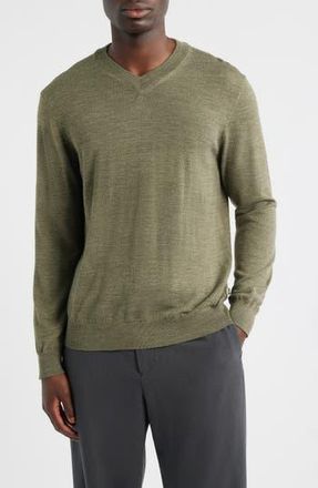 Nn.07 Serge 6584 Wool Blend V-Neck Sweater in Capers at Nordstrom Rack, Size Xx-Large