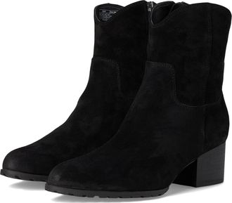 Vionic Bishop J2290L1001 Boots Black Suede Western Bootie HAWK642