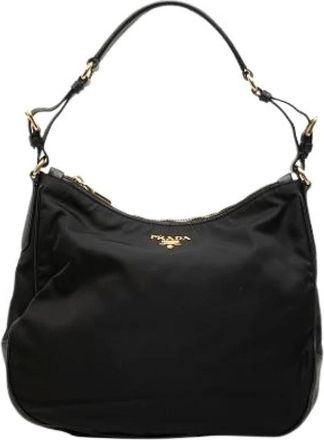 Prada Pre-owned Shoulder Bags, female, Black, Size: ONE SIZE Pre-owned Vintage Shoulder Bag